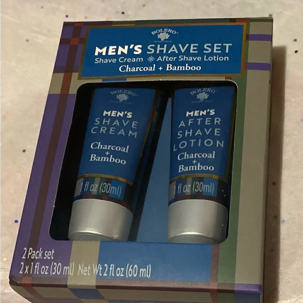 💥Bolero Men’s lot of 2 Shave Set Shave Cream🛍After Shave Lotion 2 Fl OZ (60ml)